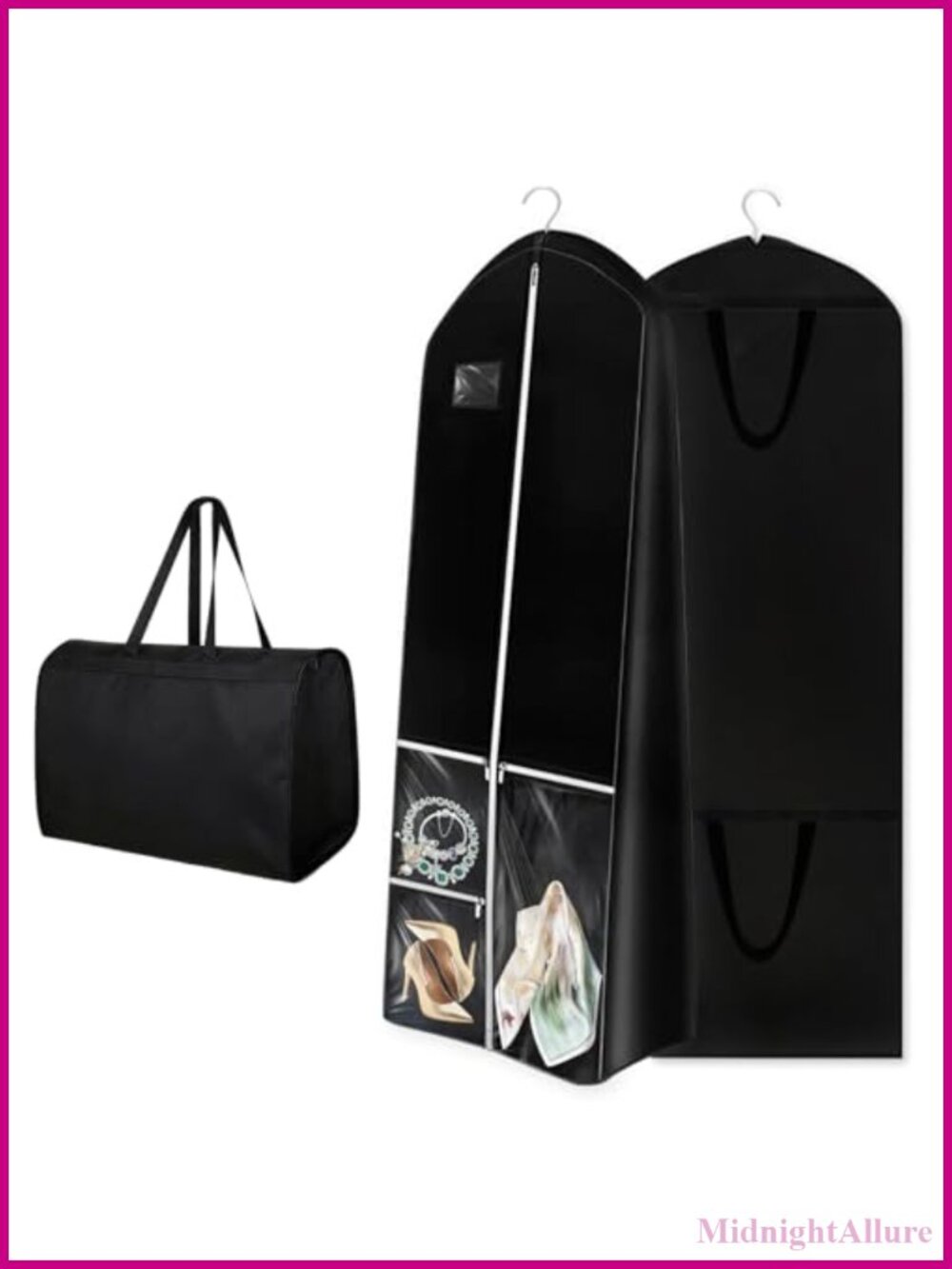 Long Dress Garment Bag Nylon Polyester Foldable Travel Wedding Gown Cover